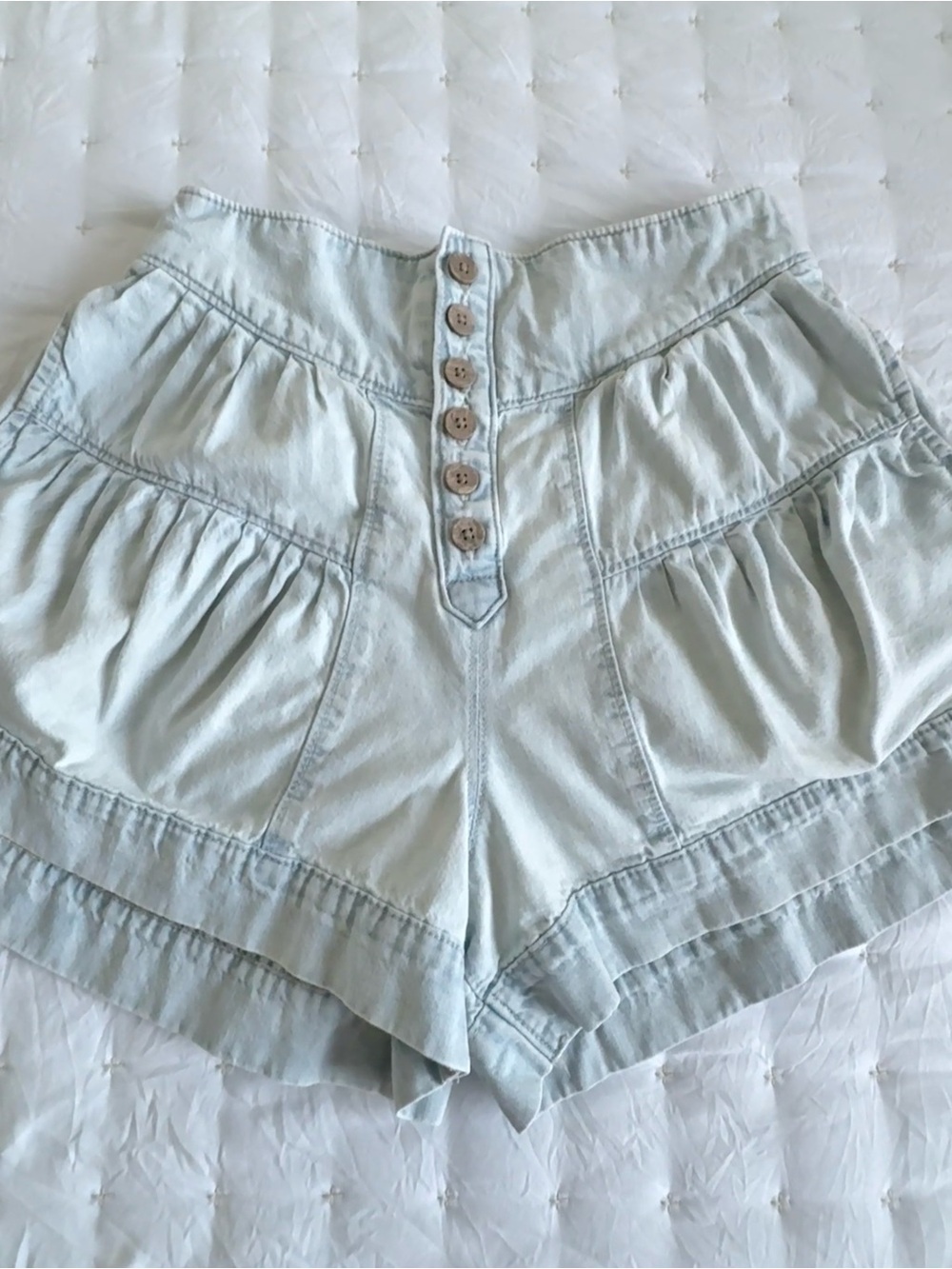 Free People Fleur High-waist Shorts